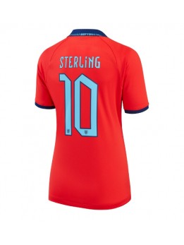 England Raheem Sterling #10 Auswärtstrikot für Frauen WM 2022 Kurzarm